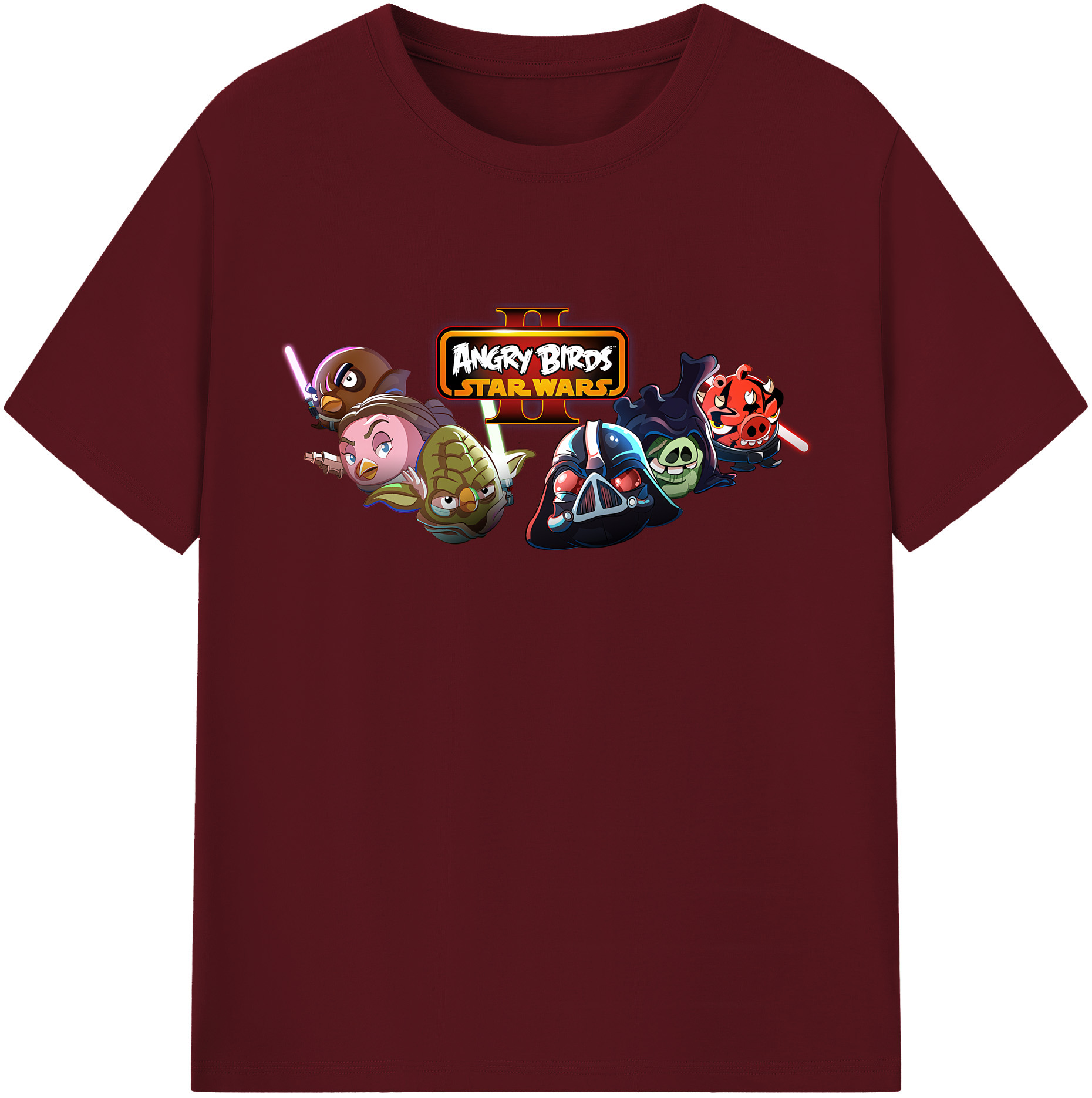 （画像用） Angry Birds アングリーバード 綿100％半袖Tシャツ（フロントプリント）